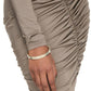 Gold & Beige 'The Medallion Large' Cuff Bracelet