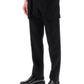 Alexander mcqueen exposed pocket barathea trousers
