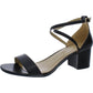 Womens Leather Open Toe Ankle Strap