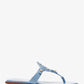 Aubrey Cutout Leather T-Strap Sandal