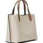 Color-Block Leather Willow Tote 24