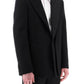Alexander mcqueen trompe l'oeil jacket in grain de poudre