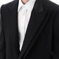 Alexander mcqueen trompe l'oeil jacket in grain de poudre