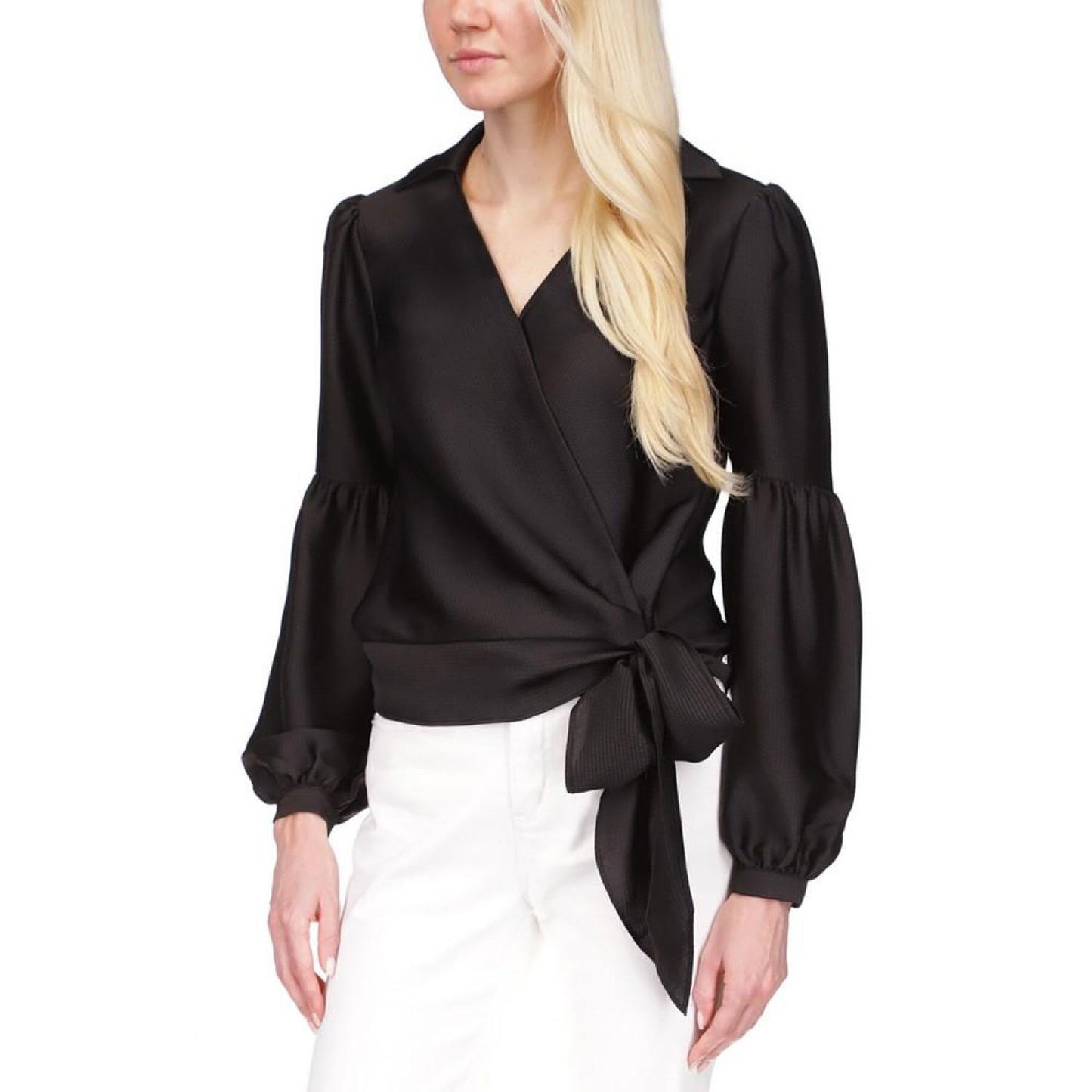 Satin Wrap Top