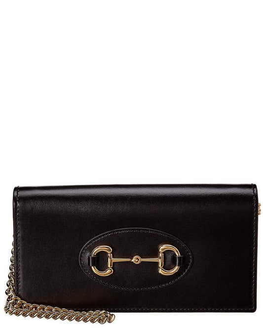 Gucci Horsebit 1955 Leather Wallet On Chain