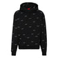 Relaxed-fit hoodie in cotton terry with handwritten logos