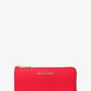 Jet Set Travel Large Saffiano Leather Quarter-Zip Wallet