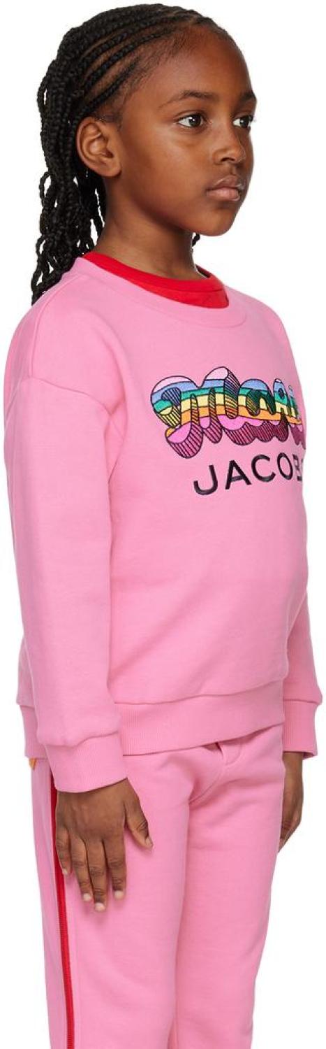 Kids Pink Embroidered Sweatshirt