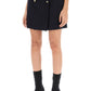 Alexander mcqueen mini wrap skirt with seal buttons