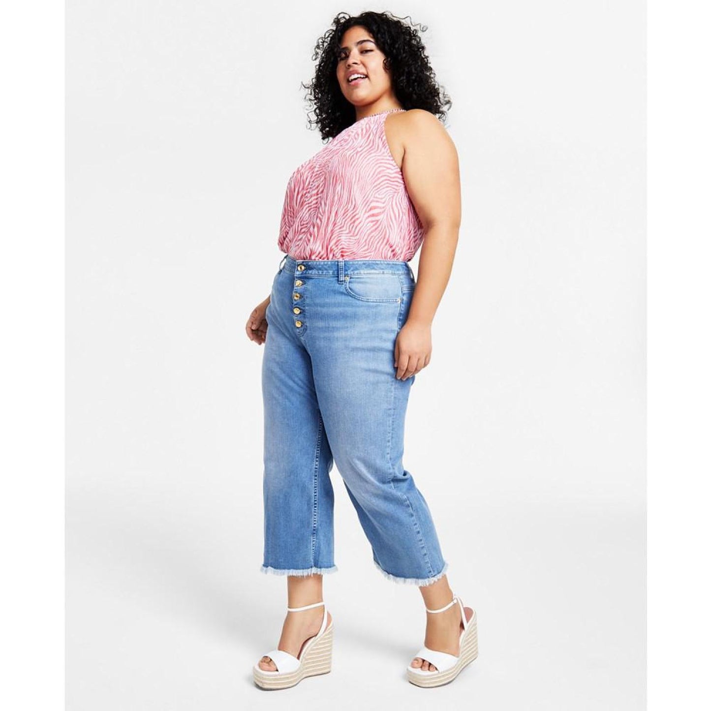 Plus Size High Rise Cropped Selma Jeans