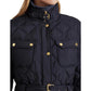 Diamond-Quilted Down Coat