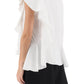 Alexander mcqueen ruffled asymmetric jersey top