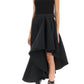 Alexander mcqueen asymmetric dress with maxi flounce