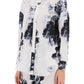 Alexander mcqueen orchid maxi shirt in silk crepe
