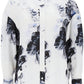 Alexander mcqueen orchid maxi shirt in silk crepe