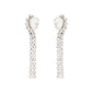 Alexander mcqueen stud earrings with faceted stone