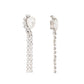 Alexander mcqueen stud earrings with faceted stone