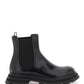 Alexander mcqueen shiny leather chelsea boots