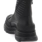 Alexander mcqueen rubberized fabric tread slick ankle boots