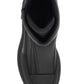 Alexander mcqueen rubberized fabric tread slick ankle boots