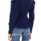 Alexander mcqueen ribbed peplum cardigan