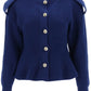 Alexander mcqueen ribbed peplum cardigan