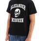 Alexander mcqueen t-shirt with varsity logo and skull print