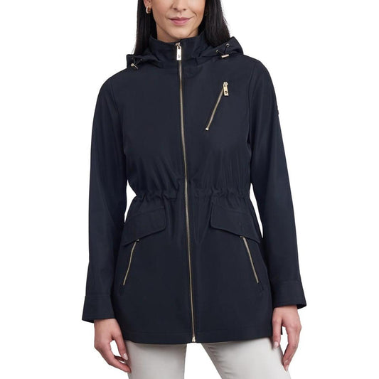 Women's Petite Hooded Water-Resistant Anorak Coat, Created for Macy's