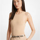 Ribbed Stretch Knit Racerback Bodysuit