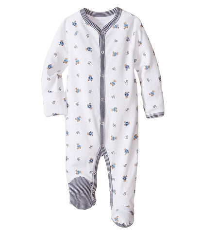Bear-Print Cotton Coverall (Infant)