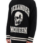 Alexander mcqueen varsity sweater with skull motif