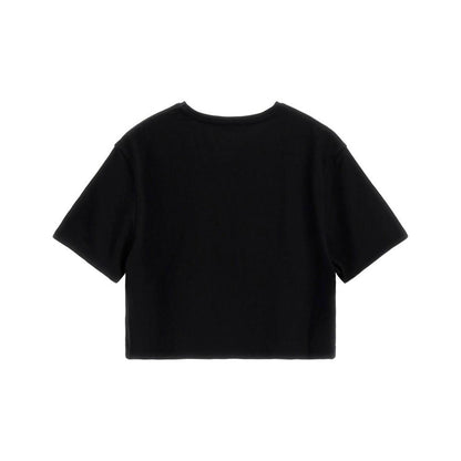 Big Girls Stretch Jersey Rhinestone and Embroidered Sequin Logo Top