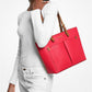 Jet Set Medium Pebbled Leather Pocket Tote Bag