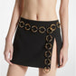 Double Crepe Sablé Slit Skirt