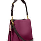 Color-Block Leather Willow Bucket