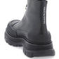 Alexander mcqueen zip tread slick ankle boots