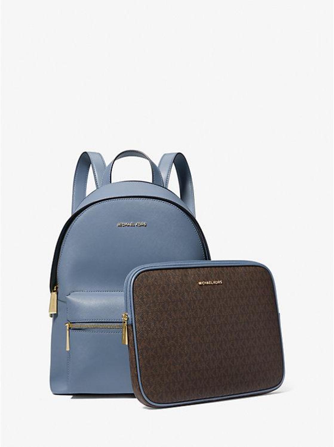 Sally Medium Saffiano Leather 2-In-1 Backpack display picture 1