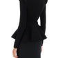 Alexander mcqueen ribbed peplum sweater