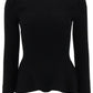 Alexander mcqueen ribbed peplum sweater