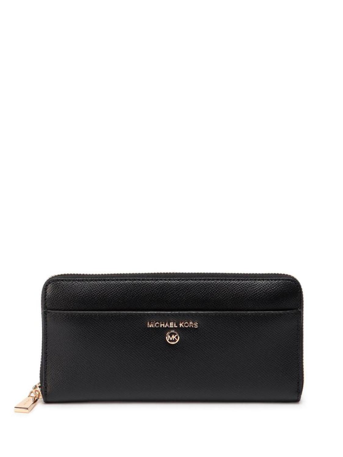 Michael Michael Kors Logo Plaque Zip-Up Long Wallet