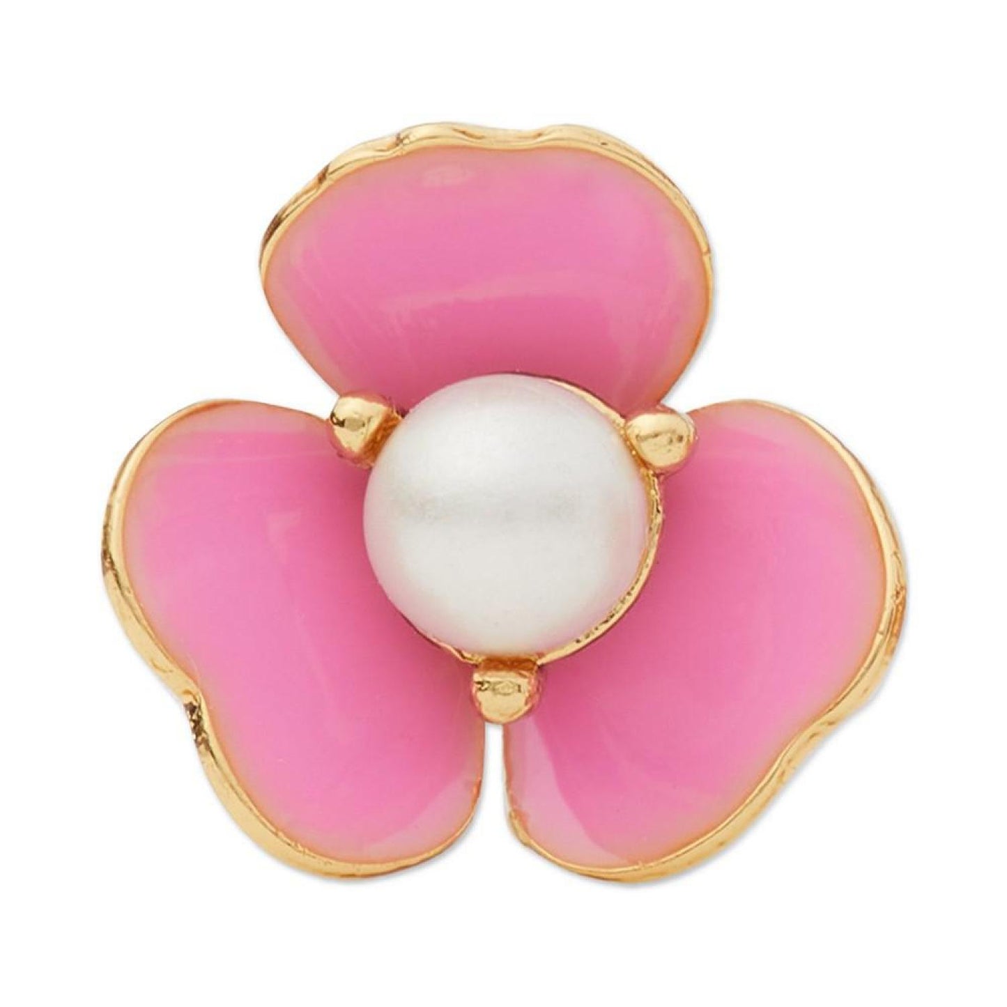 Gold-Tone Imitation Pearl Bouquet Toss Stud Earrings