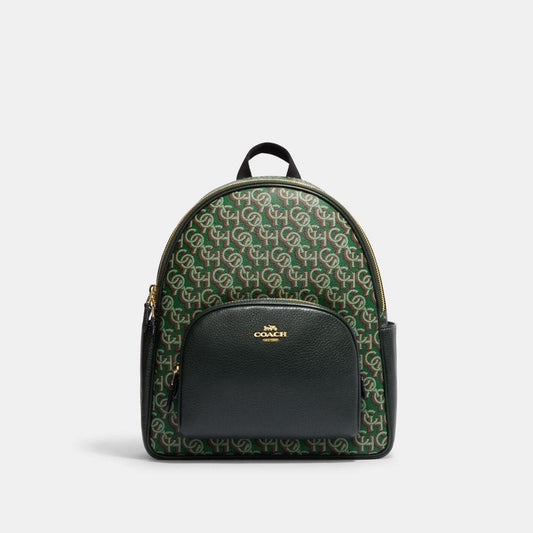 Coach Outlet Court Backpack With Signature Monogram Print