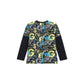 Big Boys Faux 2-Fer All Over Print with Embroidered Logo T-shirt