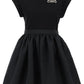 Alexander mcqueen hybrid mini dress with seal logo
