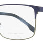 Hugo Boss Men's Rectangular Eyeglasses B1301U RIW Gray/Blue Havana 57mm