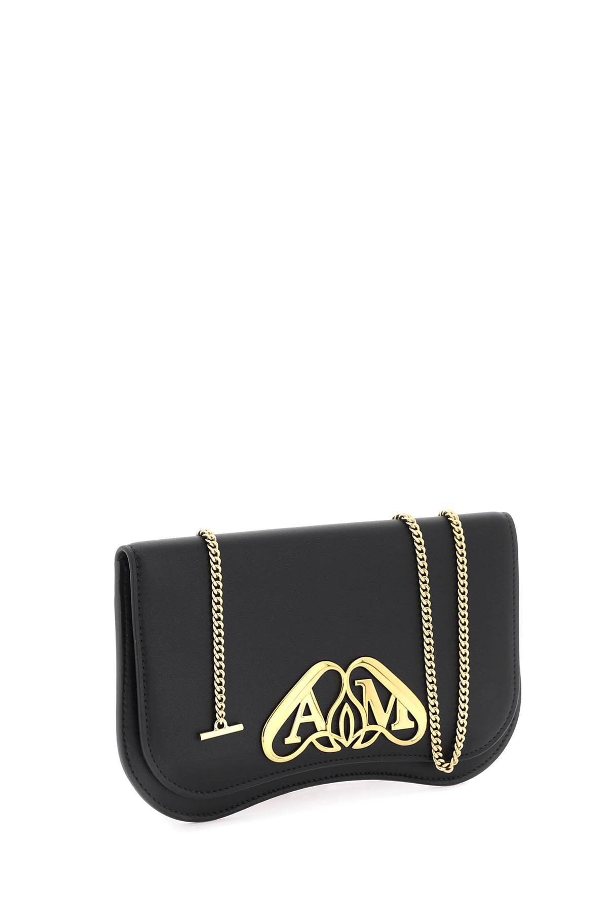 Alexander mcqueen seal crossbody pouch