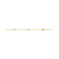 Gold-Tone or Silver-Tone Sterling Silver Station Necklace