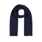Men's Leather Patch Cable Scarf