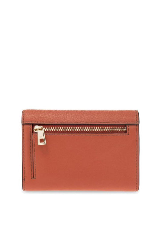 Furla Logo Plaque Zip Detailed Wallet