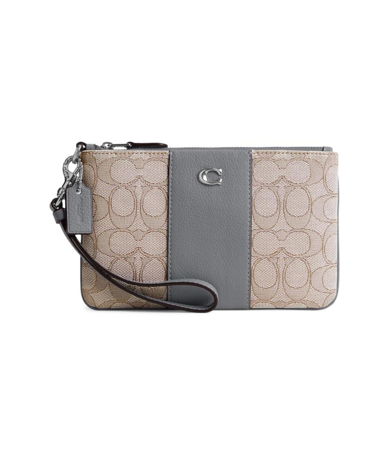 Box Program Signature Jacquard Small Wristlet